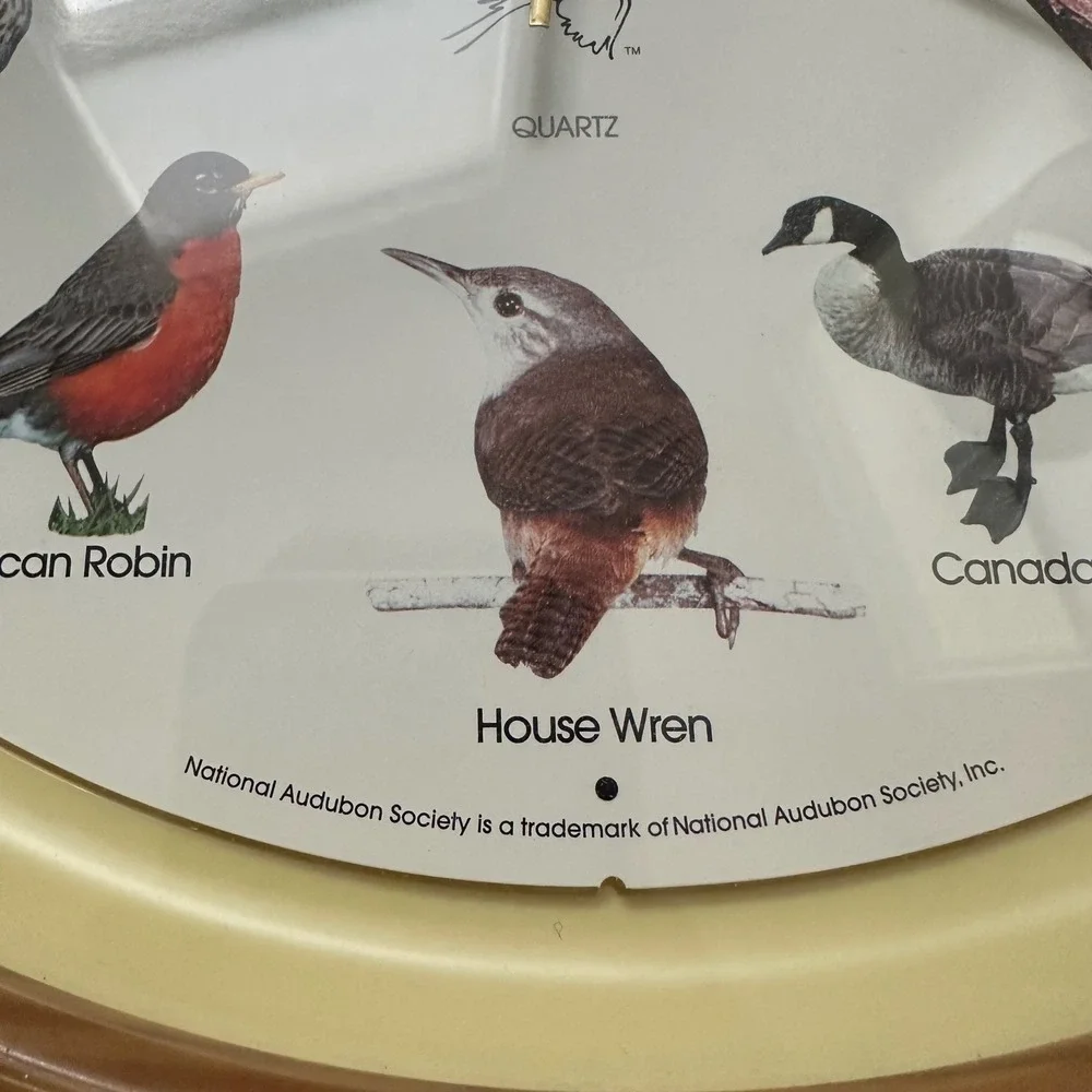 National Audubon Society Singing Bird Wall Clock 13